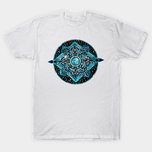 Blue Portal Mandala T-Shirt